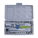 40 Pieces 3/8" Ratchet Wrench Socket Set Screwdriver Bits Car Repairing Kit