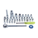 40 Pieces 3/8" Ratchet Wrench Socket Set Screwdriver Bits Car Repairing Kit