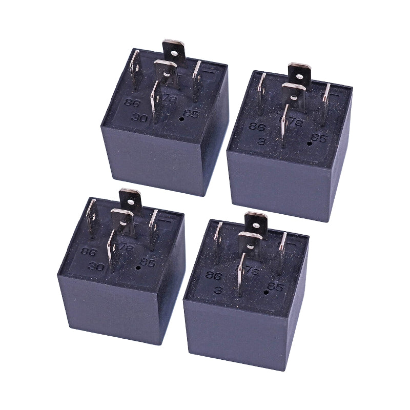 4 Pcs 12V Relay Switch 6679820 for Bobcat Loader T110 T140 T180 T200 T250 T300 T320 T450 T550 T590 T595 T630 T650 T750 T770 T870 MT50 MT55 MT85