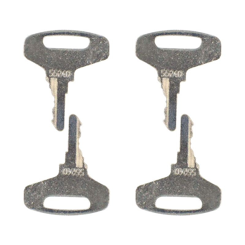 4 Pcs Ignition Key 66711-55140 66711-55240 for Kubota Engine D1105 V1903 Tractor B4200D B6100E-P B5100D-P B6200D B7200D B8200DP B9200HST-DP