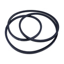 4 Pieces Belt Set A151908700 KT99202431 for Kubota Mower DM 2024 DM2028 DM2032