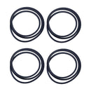 4 Pieces Belt Set A151908700 KT99202431 for Kubota Mower DM 2024 DM2028 DM2032