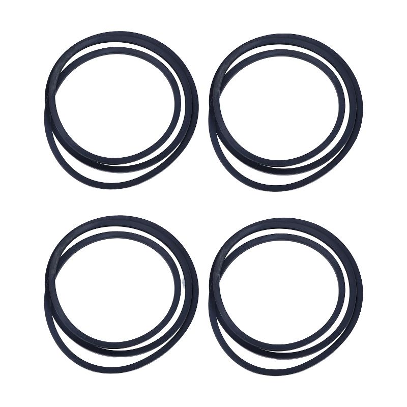 4 Pieces Belt Set A151908700 KT99202431 for Kubota Mower DM 2024 DM2028 DM2032