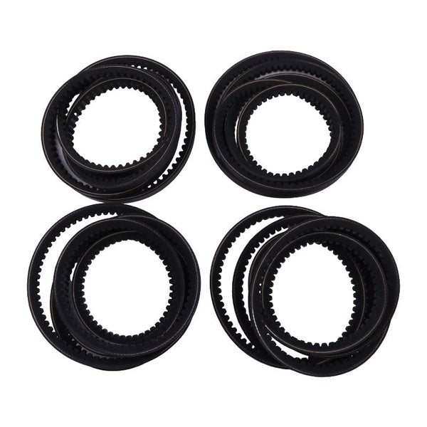 4 Pieces Drive Belt Set AE55671 142593 for John Deere Disc Mower 265 275 Gehl 1162 1165