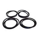 4 Pieces Drive Belt Set AE55671 142593 for John Deere Disc Mower 265 275 Gehl 1162 1165