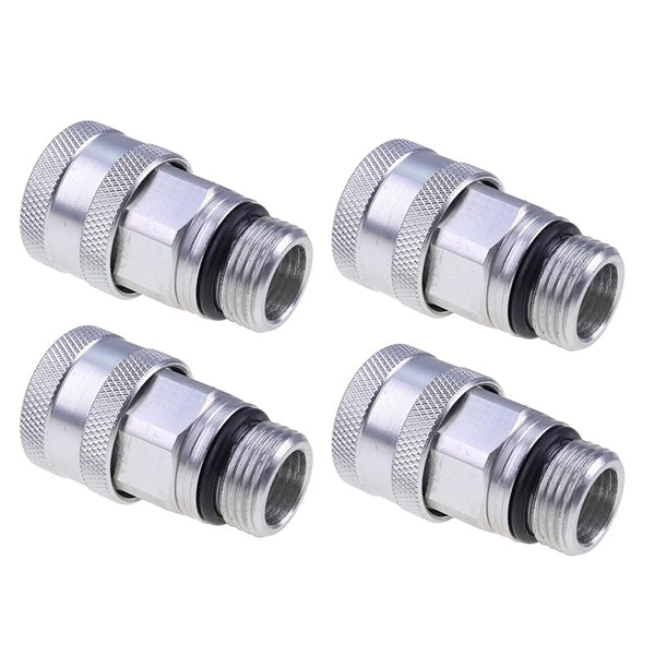 4 Pieces Hydraulic Quick Connect Coupler AM115139 for Yanmar 3TNE74 Kawasaki FD671D Engine John Deere Tractor 415 425 X485 X595 X700 X728 X730 X740 X750
