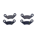 4 Pieces Semi-Metallic Brake Pad AM141182 for John Deere Utility Vehicle HPX615E HPX815E XUV825M XUV850D XUV855M M-GATOR