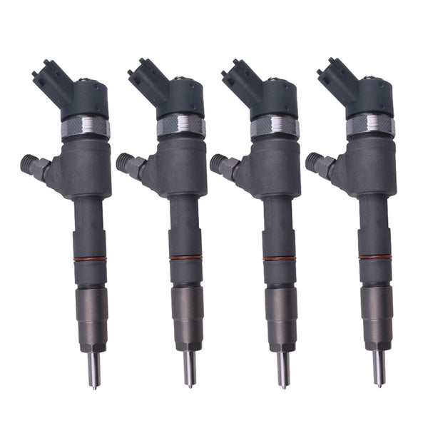4 Pieces Fuel Injector 0445110507 129E00-53100 for Yanmar Engine 4TNV88C 4TNV98 4TNV98C