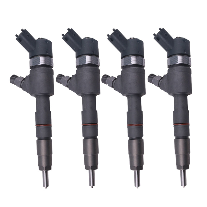 4 Pieces Fuel Injector 0445110507 129E00-53100 for Yanmar Engine 4TNV88C 4TNV98 4TNV98C