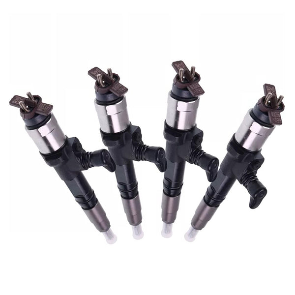 4 Pieces Fuel Injector 1J500-53050 for Kubota Engine V3800 Tractor M100 M110 M4N-071 M8560 M9960 Loader SVL90-2 SVL90-2C