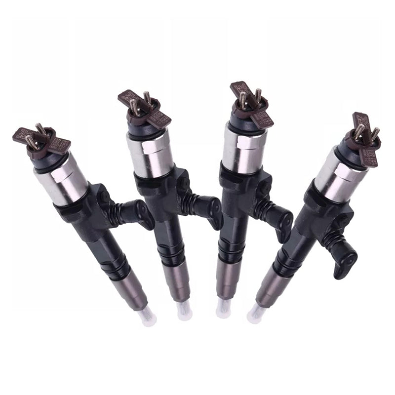 4 Pieces Fuel Injector 1J500-53050 for Kubota Engine V3800 Tractor M100 M110 M4N-071 M8560 M9960 Loader SVL90-2 SVL90-2C