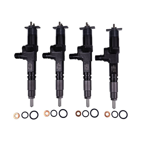 4 Pieces Fuel Injector 1J508-53052 1J508-53070 1J508-53074 for Kubota Engine V3800 Tier 4 Compact Track Loader SVL95 SVL97