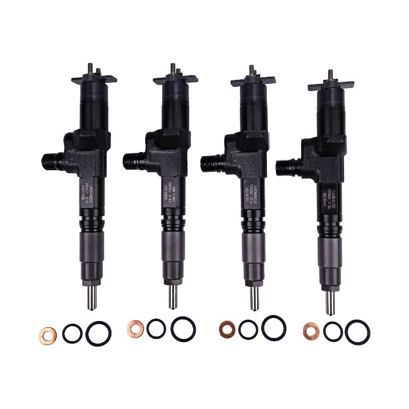 4 Pieces Fuel Injector 1J508-53052 1J508-53070 1J508-53074 for Kubota Engine V3800 Tier 4 Compact Track Loader SVL95 SVL97