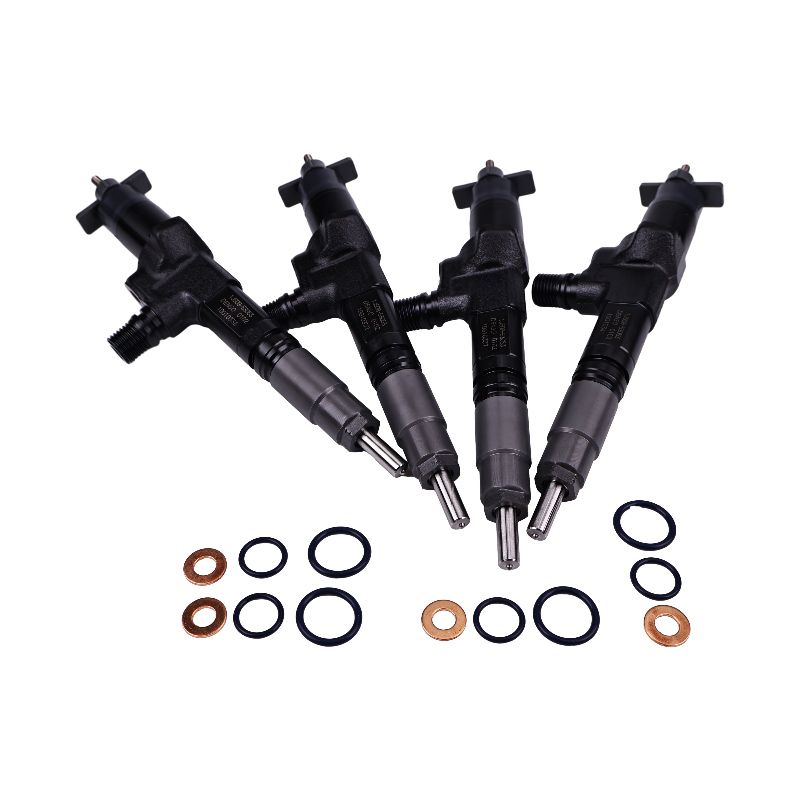 4 Pieces Fuel Injector 1J508-53052 1J508-53070 1J508-53074 for Kubota Engine V3800 Tier 4 Compact Track Loader SVL95 SVL97