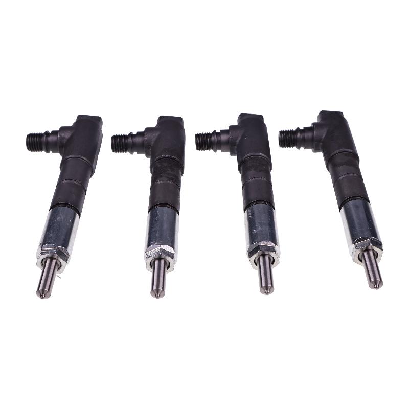 4 Pieces Fuel Injector 1J550-53000 1J550-53001 for Kubota Engine V3800 V3800-DI-T Tractor M8540 M9540 M96SHDM Loader SVL90 SVL90C