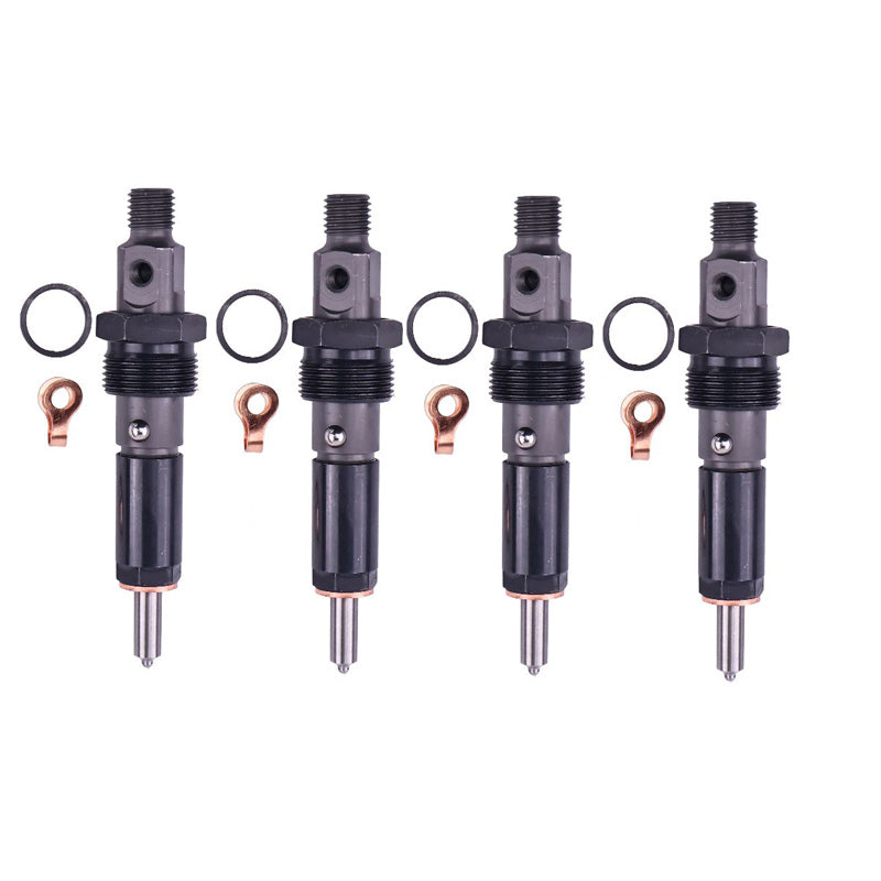 4 Pieces Fuel Injector 3909475 for Cummins Engine 4BT 6BT CASE Backhoe Loader 580E 580SE