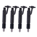 4 Pieces Fuel Injector 712102-53100 for Yanmar Engine 3TNE84 3TNE88 3TN84TL 4TNE84 4TNE88 4TNV88 4TN78TL
