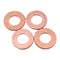4 Pieces Fuel Injector Gasket 1G796-53620 1J864-53620 for Kubota Engine V3800 V2403 D1703 D1803 Tractor L2501 L3506 L4802 M5040 M6040 M7040 M8540