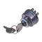 4 Position 7 Terminal Ignition Switch With 2 Keys 725-1717 925-1717 33-383 140301 532140301 for MTD Cub Cadet White Outdoor Poulan Husqvarna Jonsered Tractor