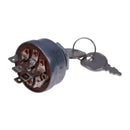 4 Position 7 Terminal Ignition Switch With 2 Keys 725-1717 925-1717 33-383 140301 532140301 for MTD Cub Cadet White Outdoor Poulan Husqvarna Jonsered Tractor