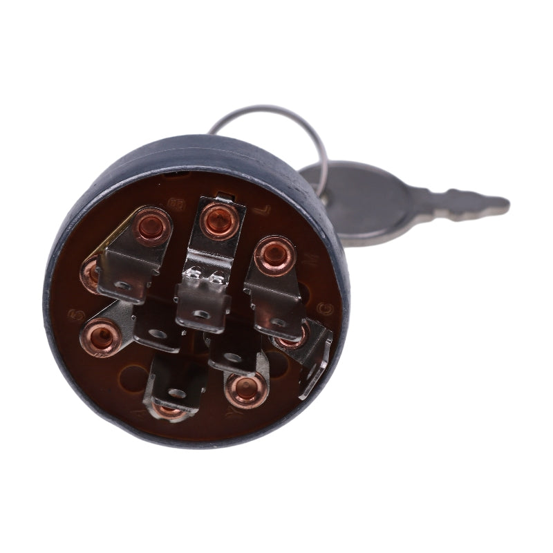 4 Position 7 Terminal Ignition Switch With 2 Keys 725-1717 925-1717 33-383 140301 532140301 for MTD Cub Cadet White Outdoor Poulan Husqvarna Jonsered Tractor