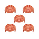 5 Pieces Spool Cap Cover 50006531 WA6531 for Worx Cordless Grass Trimmer Edger WG150 WG151 WG152 WG153 WG157 WG154 WG155
