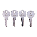 4 Pieces Tool Box Latch Key CH-545 for Truck Trailer RV Horse Trailer Car Hauler