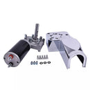50:1 12V 1.5HP 900W Dump Truck Roll Tarp Motor Chrome Cover