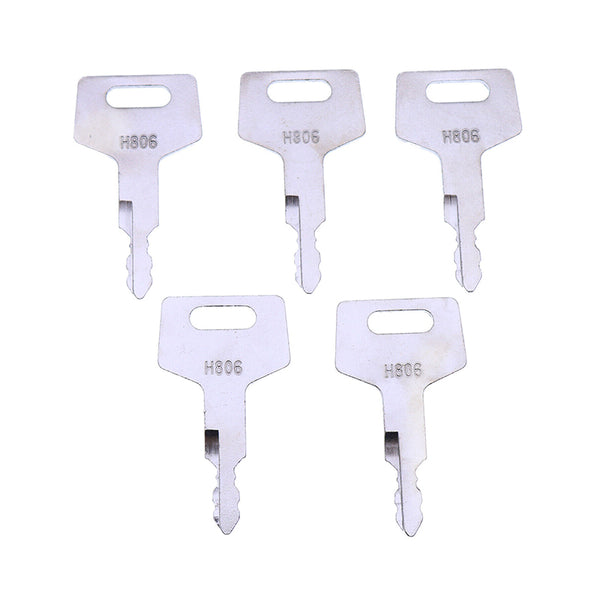 Ignition Key H806 180845 17001-00019 501866-001 for Hitachi Takeuchi CASE New Holland Gehl Excavator Track Loader