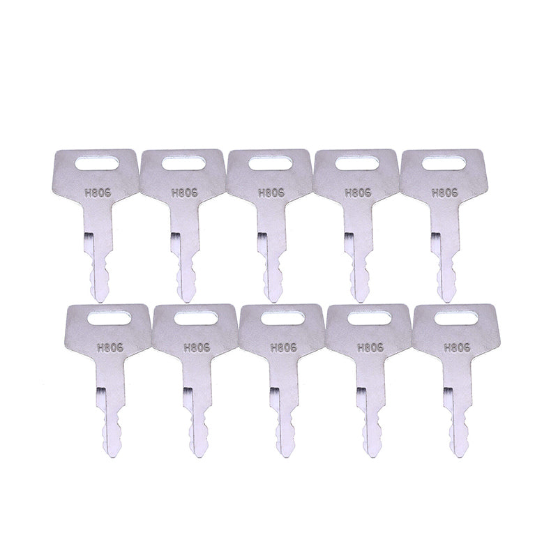 Ignition Key H806 180845 17001-00019 501866-001 for Hitachi Takeuchi CASE New Holland Gehl Excavator Track Loader