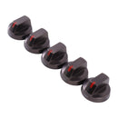 5 Pieces Range Surface Burner Knob DG64-00473B for Samsung NX58J5600SG/AA NX58K7850SG/AA NX58R5601SG/AA NX58J7750SG/AA