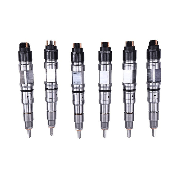 6 Pieces Fuel Injector 0445124013 0445124012 for International Engine MaxxForce 11 13 Truck 7600 8600 LoneStar