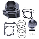 62.5mm Big Bore Cylinder Kit for 4-Stroke GY6 180cc 200cc 250cc ATV Off-Road Vehicle Scooter Moped Go Kart