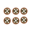 6 PCS Brake Disc TC750-65180 for Kubota Tractor M100GXDTC M5660SUH M6060HFC M7040SUH M7060HD M8560HD M9960HDC