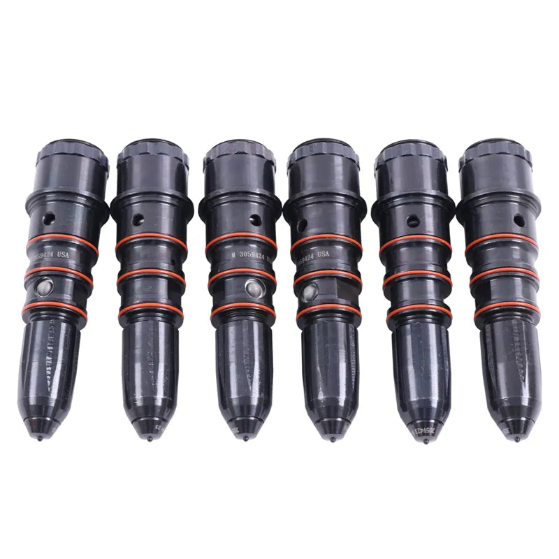 6 Pcs Fuel Injector 3069767 3059424 for Cummins Engine NH855 N855 NT855 NTA855 KTA19