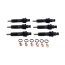 6 Pieces Fuel Injector 4025334 for Cummins Engine 4B3.9 6B5.9 Hyundai Excavator R140LC-7 R210NLC-7 R250LC-7 R210LC-7 R220LC-7 R140W-7 R200W-7