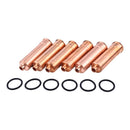 6 Pieces Injector Sleeve 65032050002 for Doosan Daewoo Engine D2366 DE12