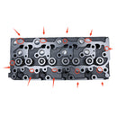 6 Holes Complete Cylinder Head 6655153 7327327 for Kubota Engine V2203 Bobcat Loader B300 BL370 7753 763 753 773 S175 S185 S150 S160