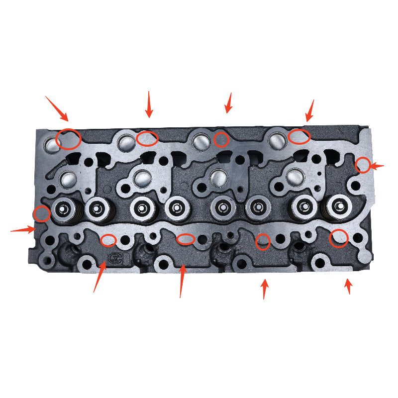 6 Holes Complete Cylinder Head 6655153 7327327 for Kubota Engine V2203 Bobcat Loader B300 BL370 7753 763 753 773 S175 S185 S150 S160