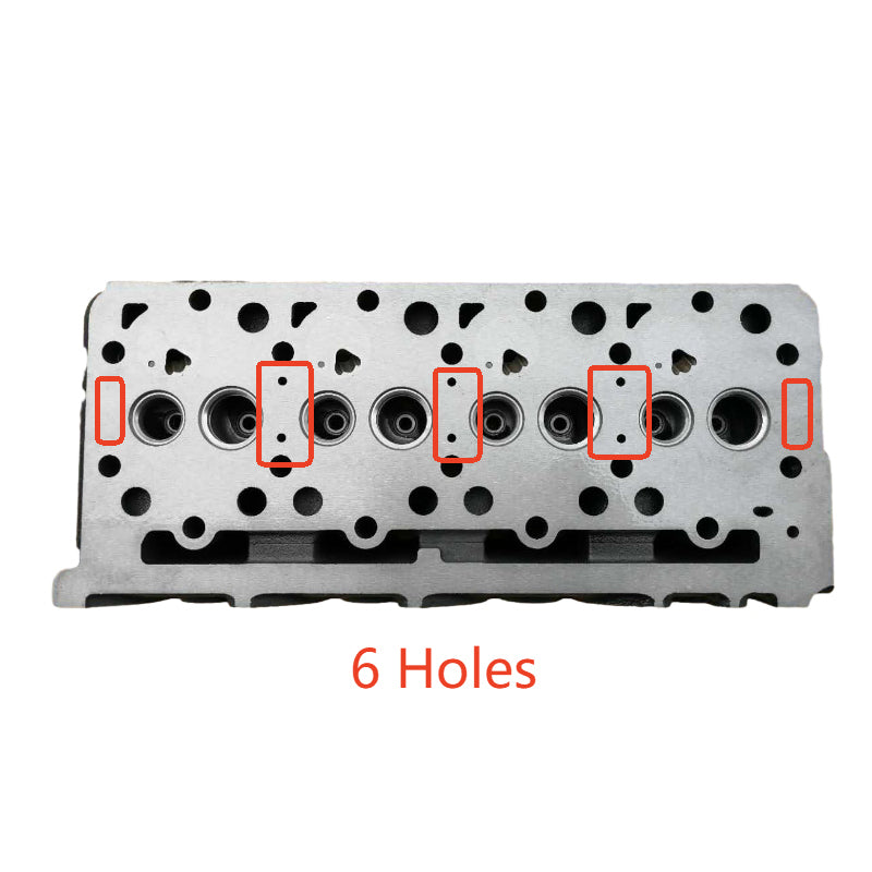 6 Holes Complete Cylinder Head 6655153 7327327 for Kubota Engine V2203 Bobcat Loader B300 BL370 7753 763 753 773 S175 S185 S150 S160