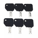 6 Ignition Keys 186304 166 for Hyster S30XL Clark Yale Gradall Gehl JLG Forklift