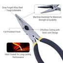 6 Inch Durable Long Nose Pliers with Double-Dipped Grips Low-Profile Design for Precision in Tight Spaces