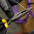 6 Inch Durable Long Nose Pliers with Double-Dipped Grips Low-Profile Design for Precision in Tight Spaces