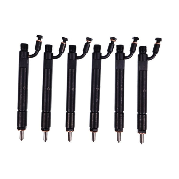 6 Pieces Fuel Injector 3931735 0432191531 for Cummins Engine 6CT 8.3 CASE 2388 Magnum 255