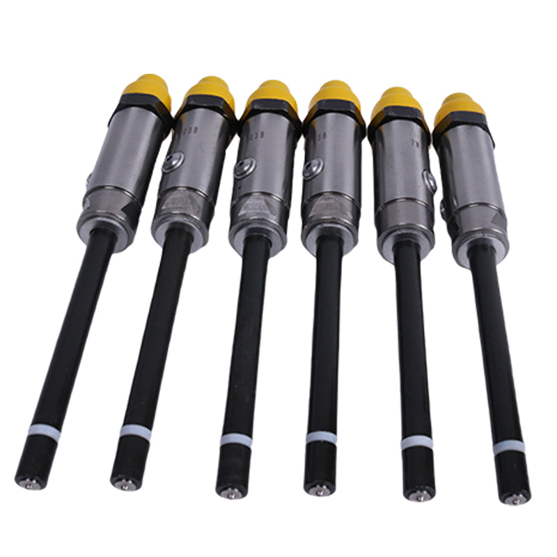 6 Pieces Fuel Injector 7W-7038 0R-4124 for Caterpillar CAT Engine 3306 3306B Tractor D6H D6D D6R 6A 6S 6SU Motor Grader 12G 12H 140H 143H 14G 160H