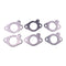 6 Pcs Exhaust Manifold Gasket 272-1956 for Caterpillar CAT Engine 3126 C7 Excavator 322C 324D 325D 329D