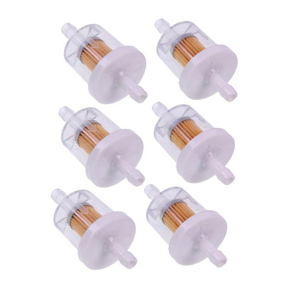 6 Pieces Fuel Filter 49019-0031 for Kawasaki Engine FS481V FS541V FS600V 730V 850V EFI