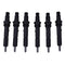 6 Pieces Fuel Injector 2645F027 0432133789 for Perkins Engine 1106C-E60TA Massey Ferguson Tractor 5465 6465 6475 6480 7465 7475 7480