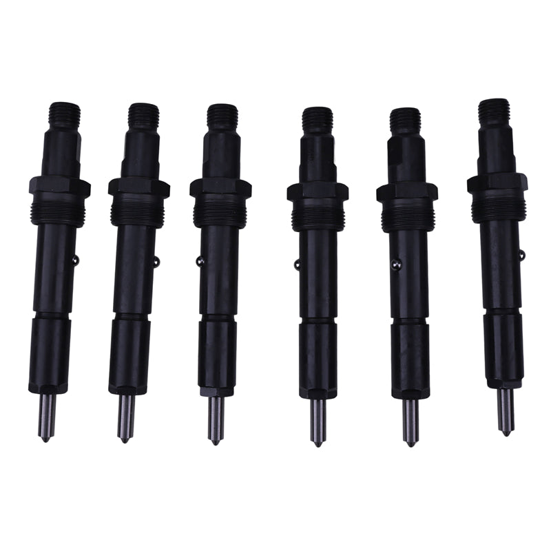 6 Pieces Fuel Injector 2645F027 0432133789 for Perkins Engine 1106C-E60TA Massey Ferguson Tractor 5465 6465 6475 6480 7465 7475 7480