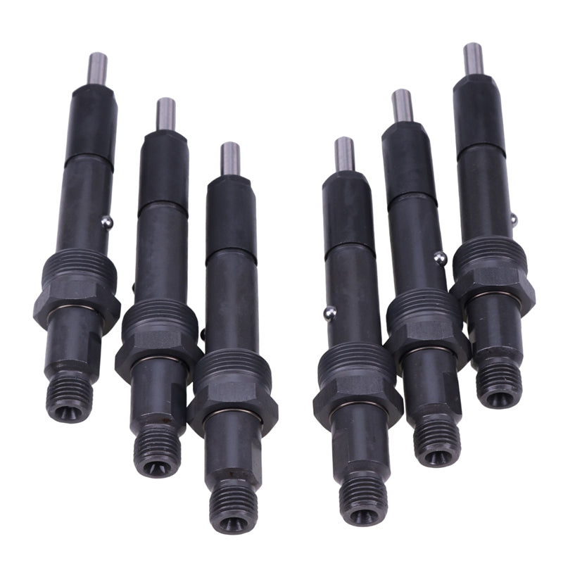 6 Pieces Fuel Injector 2645F027 0432133789 for Perkins Engine 1106C-E60TA Massey Ferguson Tractor 5465 6465 6475 6480 7465 7475 7480